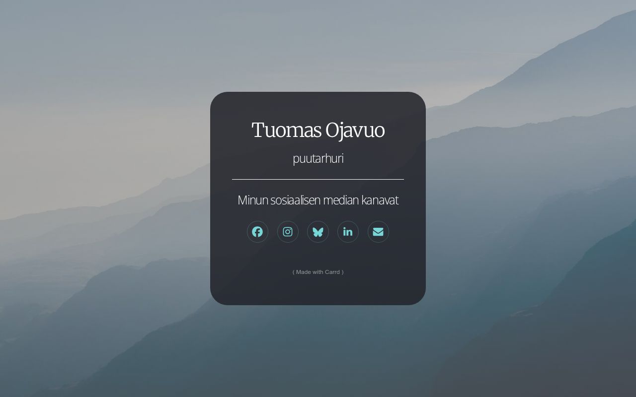 Carrd profile picture for @tuomas